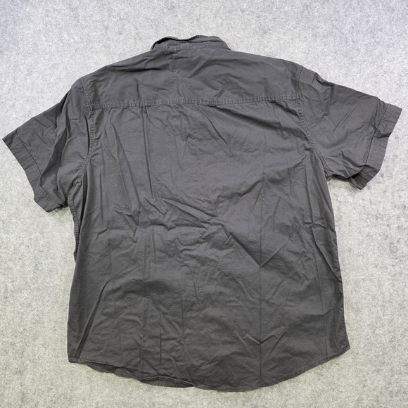 Harley-Davidson HDMC Loud & Proud Shirt Mens 2XL Gray Mechanic Button Up - Picture 9 of 10